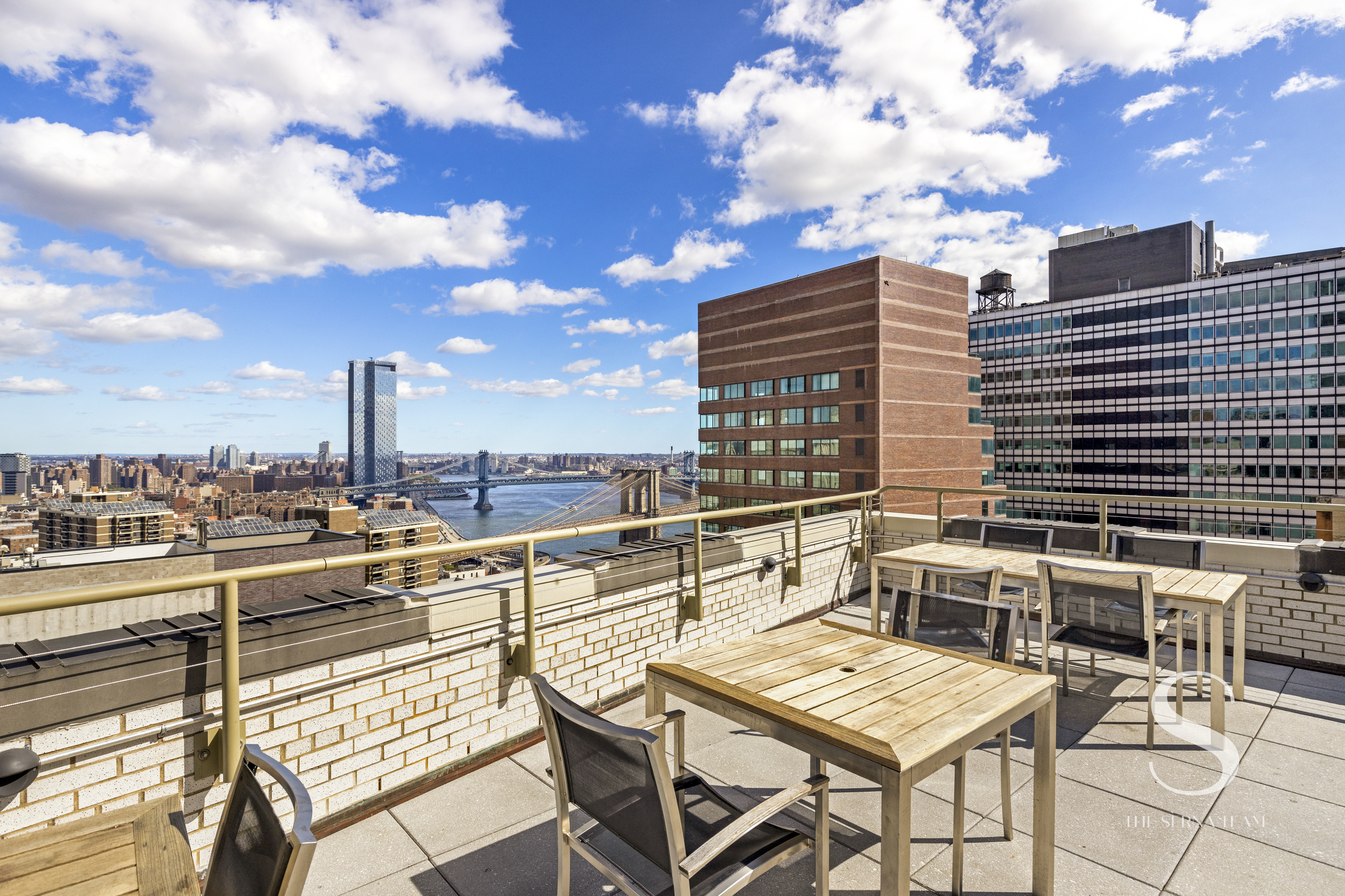 99 John Street, Unit 910 Manhattan, NY 10038 - Photo 10 of 11 a view of terrace with seating space and barbeque oven