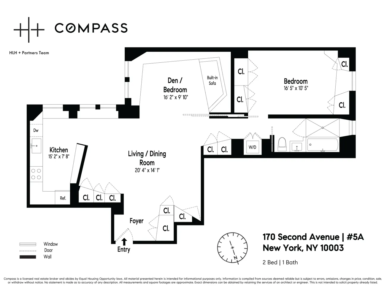 $1,450,000 | 170 2nd Avenue, Unit 5A | East Village