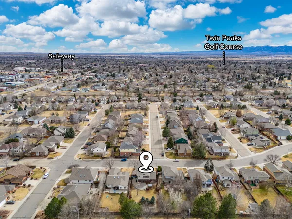 an aerial view of a city