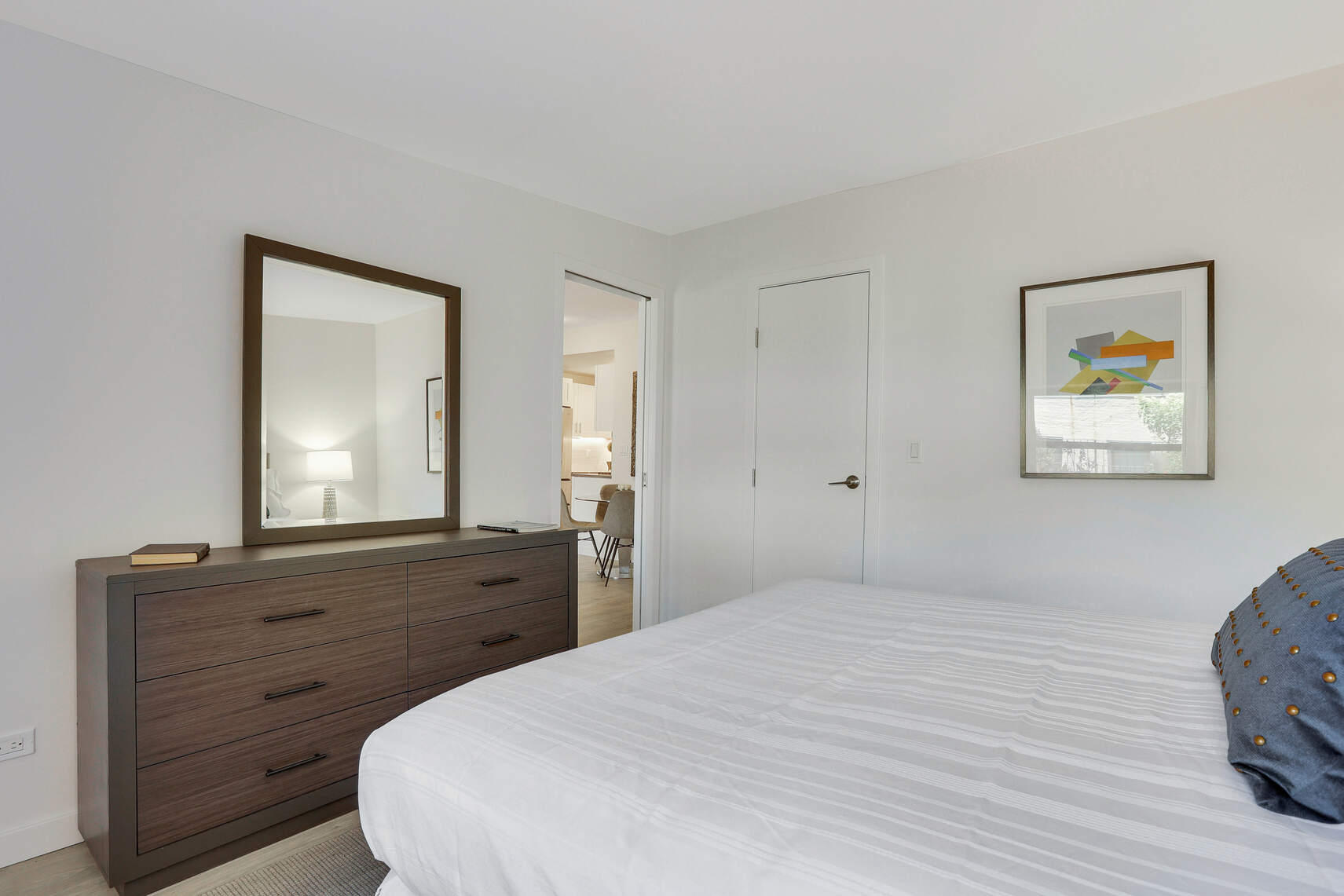 237 East 17th Street, Unit 520 Manhattan, NY 10003 - Photo 10 of 14 a bedroom with a bed and a dresser