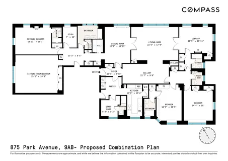 $9,495,000 | 875 Park Avenue, Unit 9AB | Upper East Side
