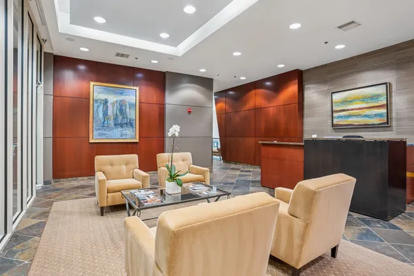 a chair and a table in a room