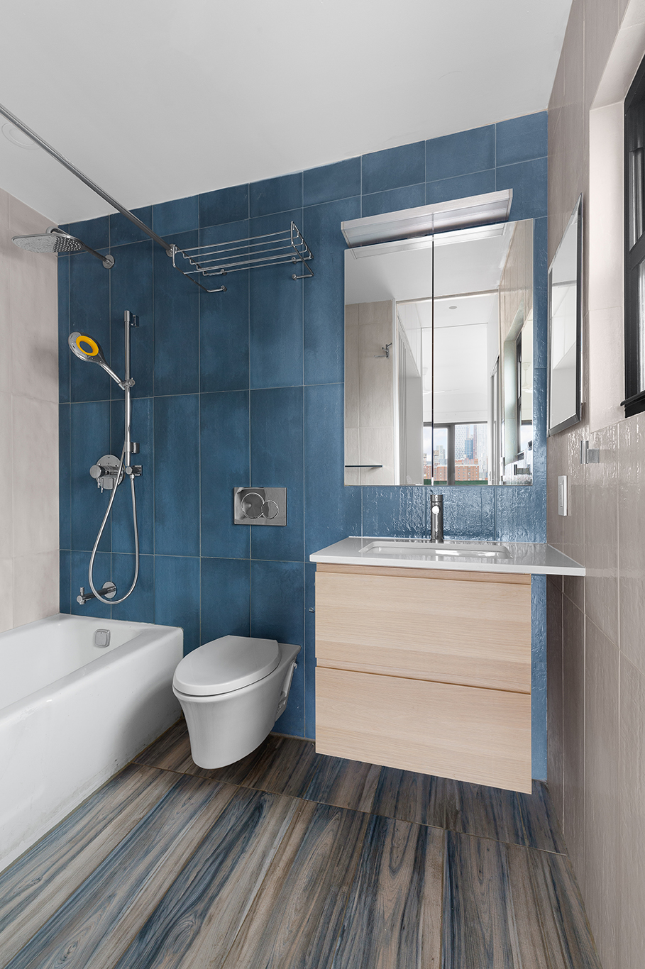 376 President Street, Unit 4D Brooklyn, NY 11231 - Photo 11 of 18 a bathroom with a sink and mirror