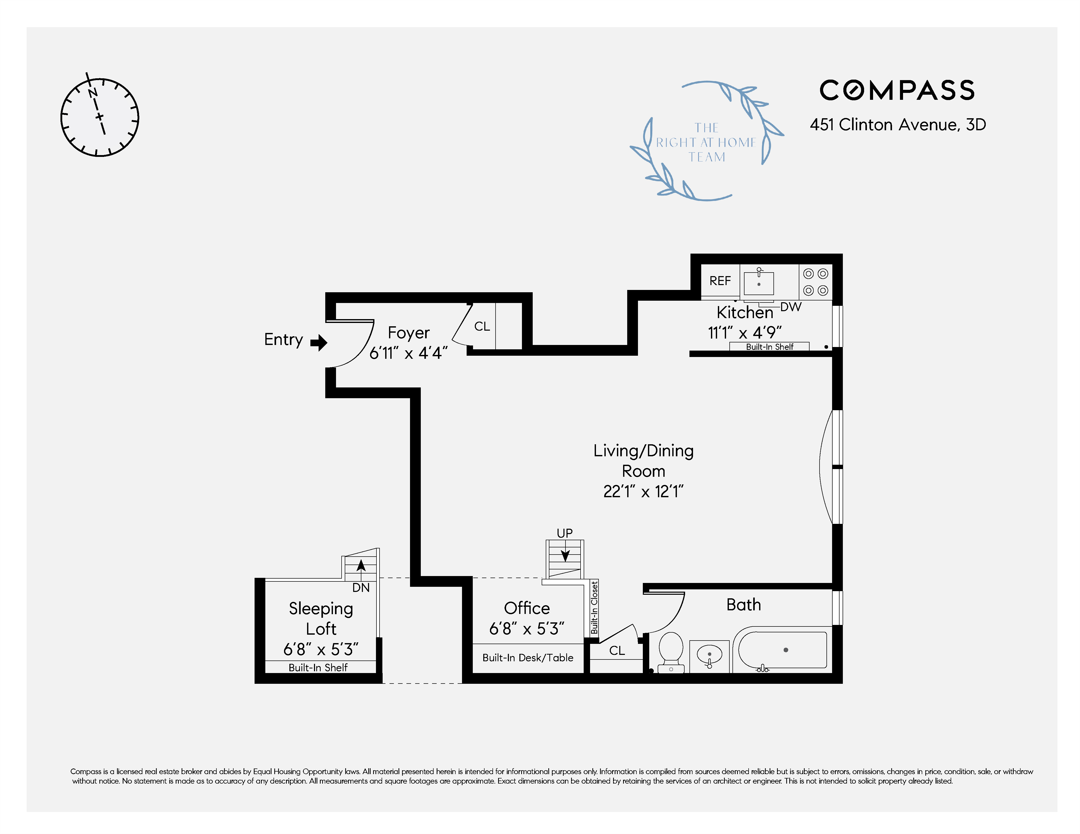 451 Clinton Avenue, Unit 3D Brooklyn, NY 11238 - Photo 8 of 8 a picture of a bench in a white wall