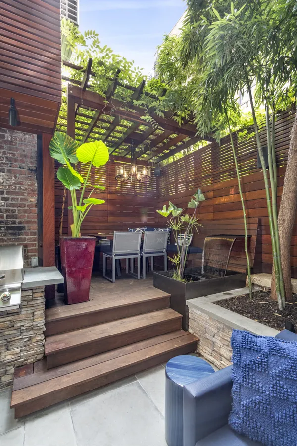 a view of outdoor space deck and tree