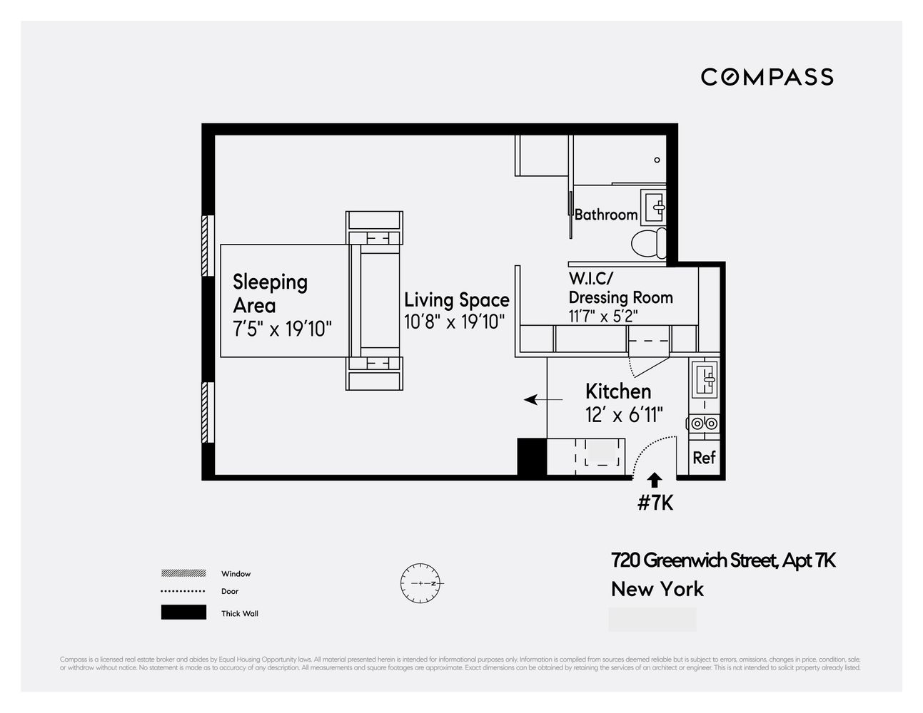$755,000 | 720 Greenwich Street, Unit 7K | West Village