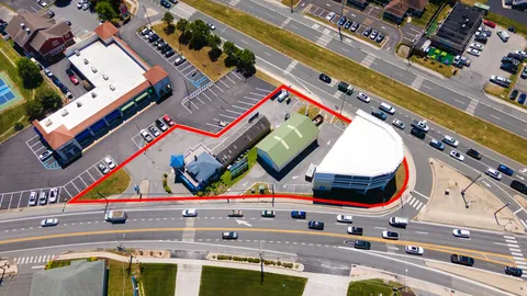 an aerial view of a