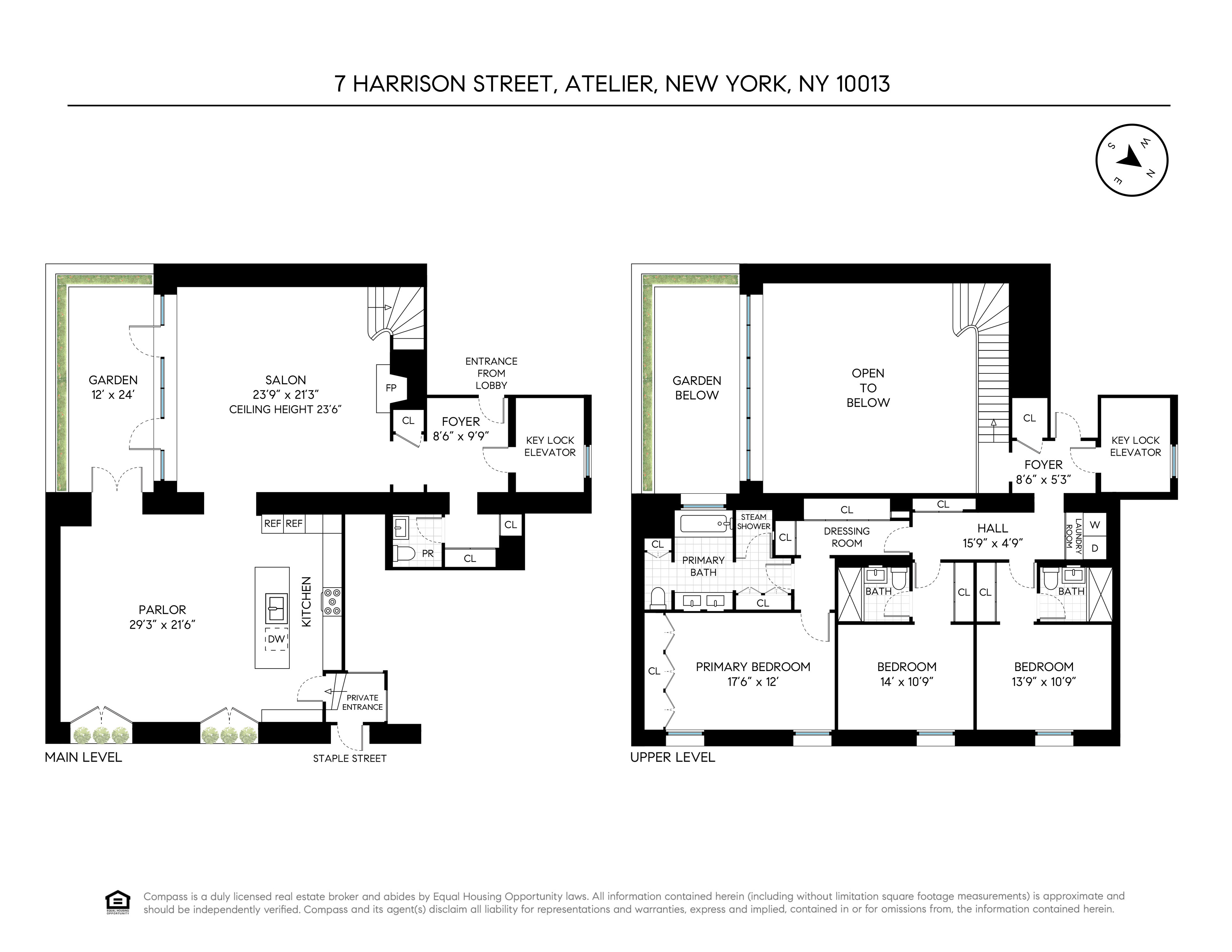 7 Harrison Street, Unit ATELIER Manhattan, NY 10013 - Photo 24 of 24 a picture of a floor plan