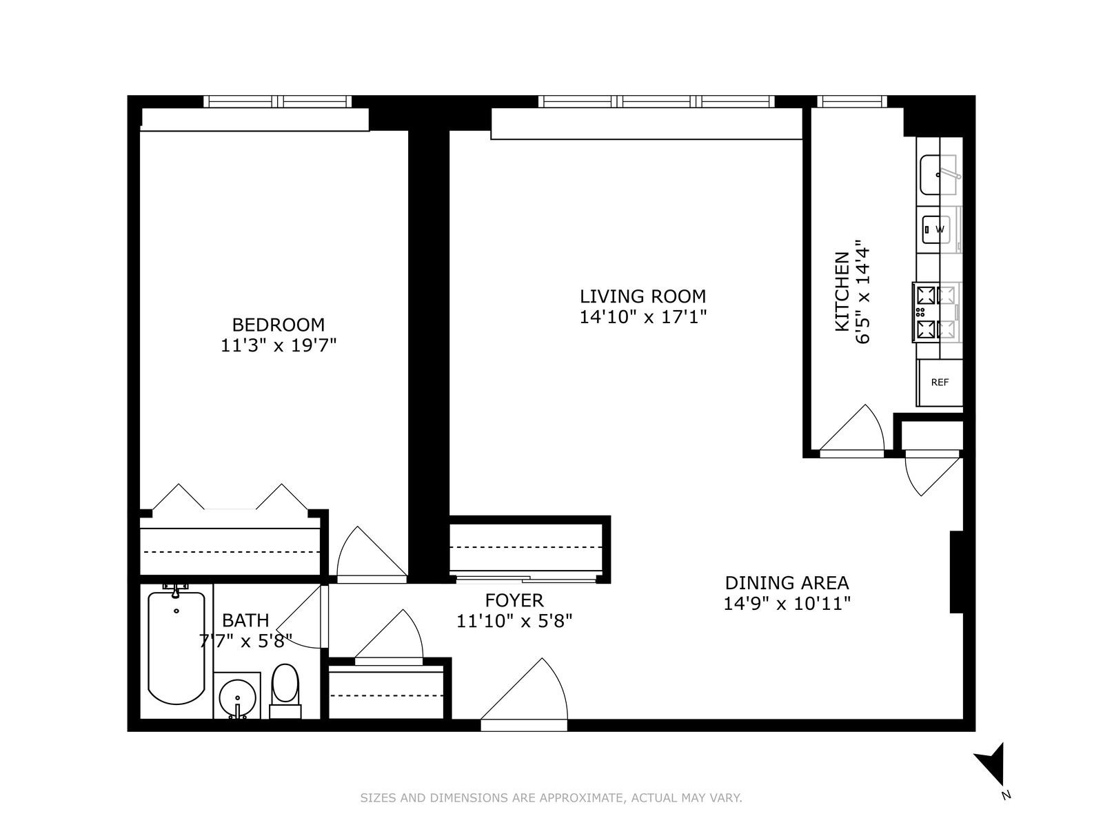 116 Central Park South, Unit 7C Manhattan, NY 10019 - Photo 6 of 6 a picture of a book shelf