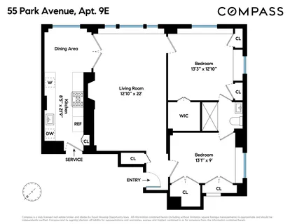 $950,000 | 55 Park Avenue, Unit 9E | Murray Hill
