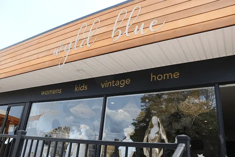 a view of living room with furniture and a chandelier