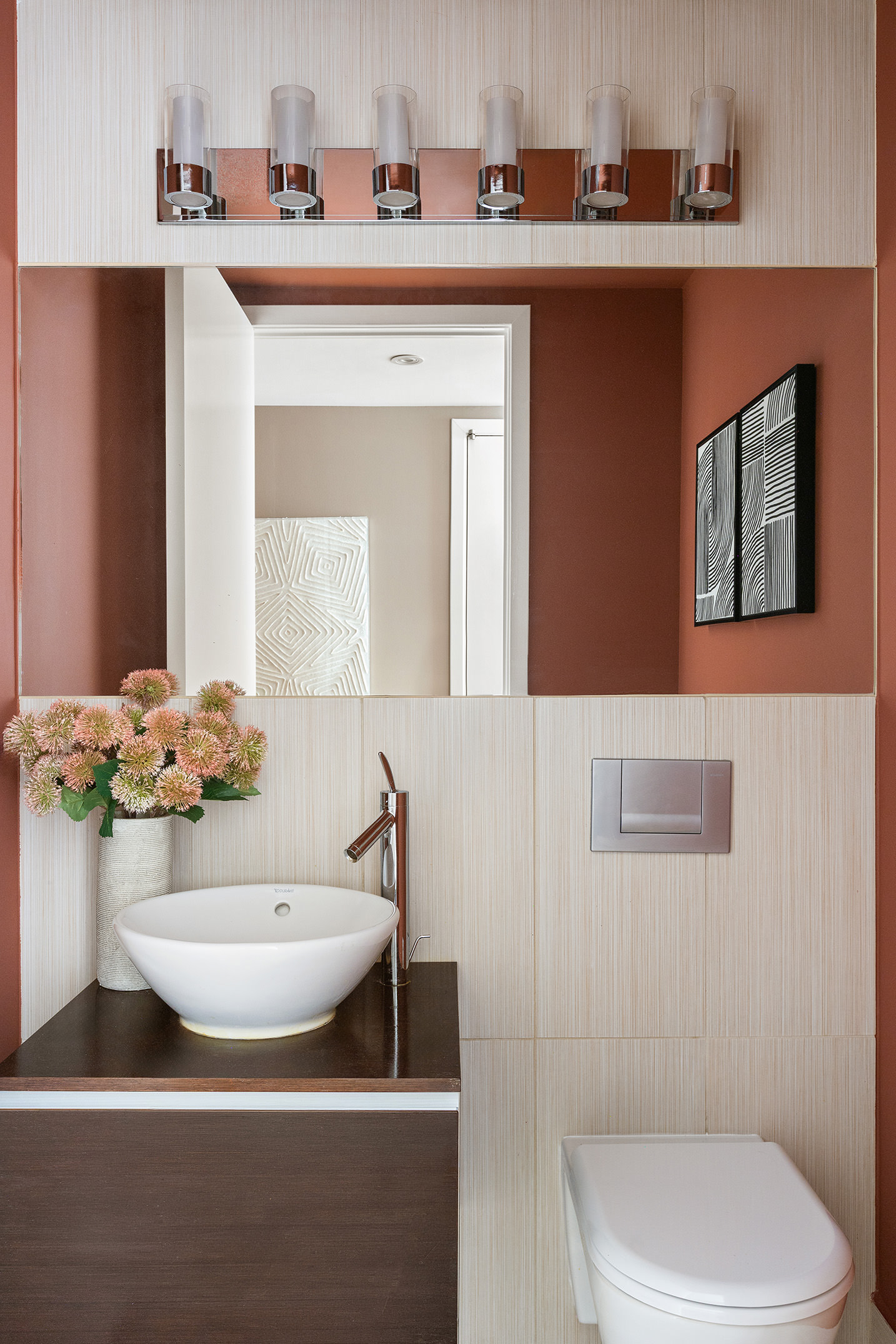 166 West 18th Street, Unit 4A Manhattan, NY 10011 - Photo 6 of 14 a bathroom with a sink and a mirror