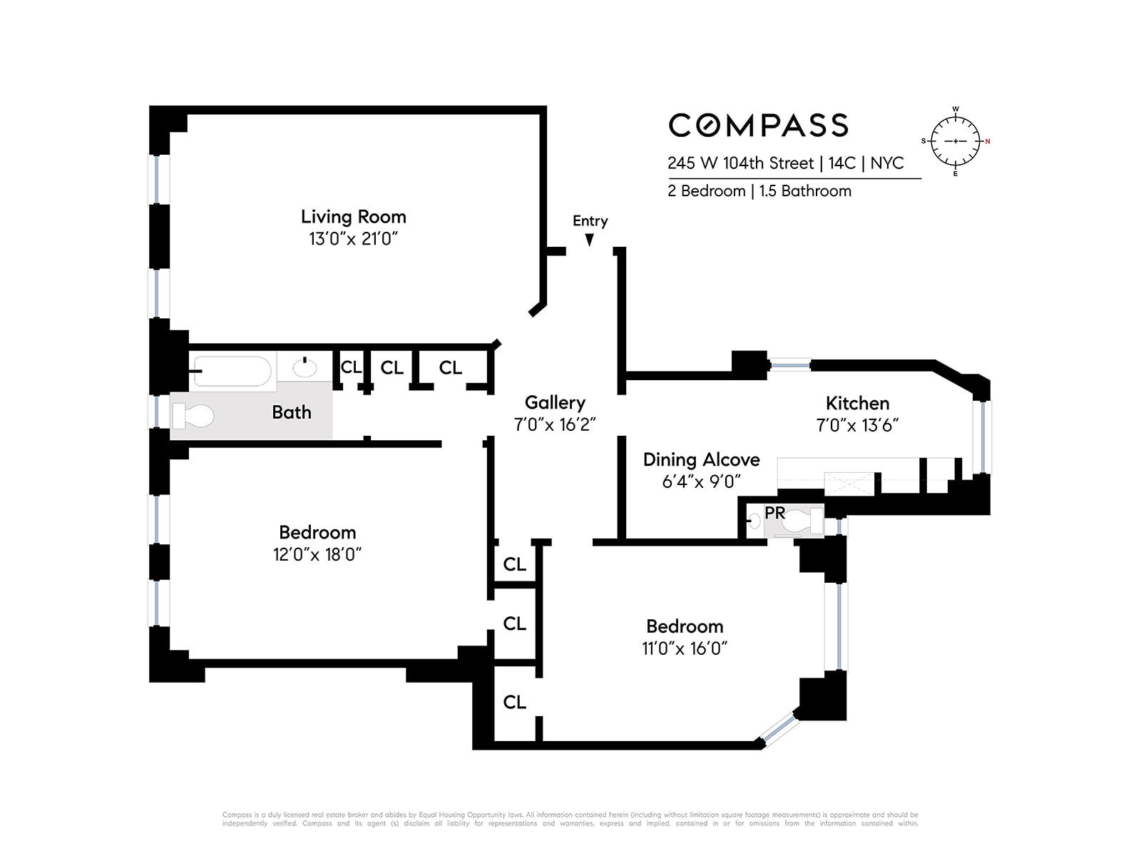 245 West 104th Street, Unit 14C Manhattan, NY 10025 - Photo 13 of 13 Gallery Image 13