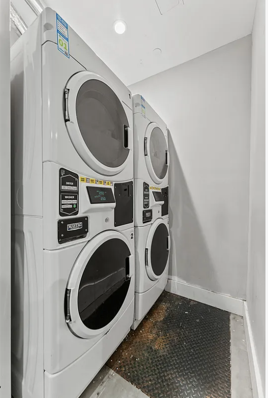 911 Nostrand Avenue, Unit 1R Brooklyn, NY 11225 - Photo 13 of 13 a utility room with dryer and washer