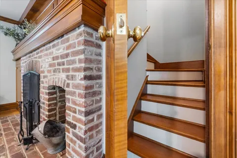 a living room with furniture and a couch