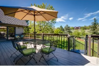 a view of a lake from a yard