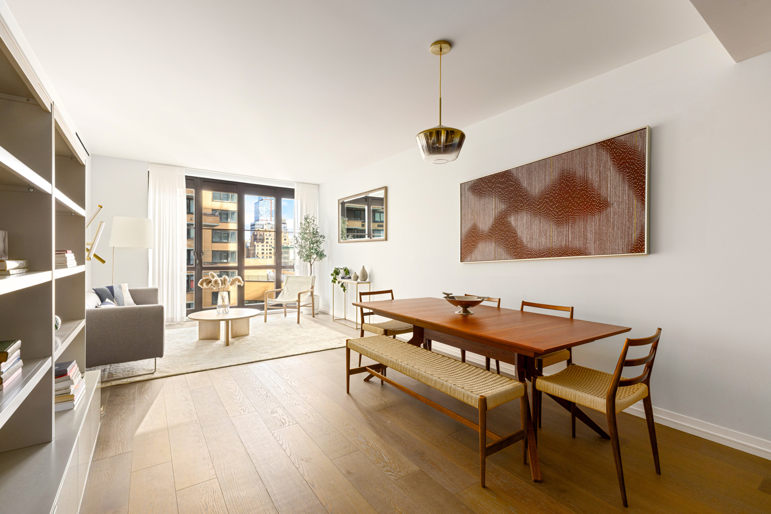 250 West 96th Street, Unit 14B Manhattan, NY 10025 - Photo 1 of 26 a living room with furniture and a wooden floor
