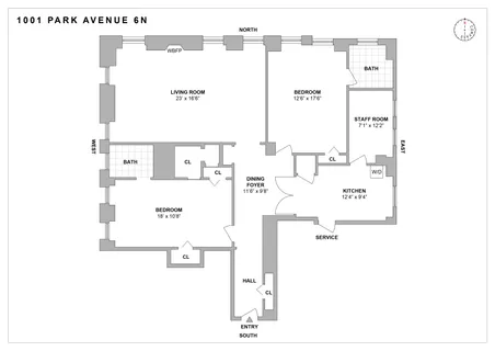 $1,695,000 | 1001 Park Avenue, Unit 6N | Upper East Side