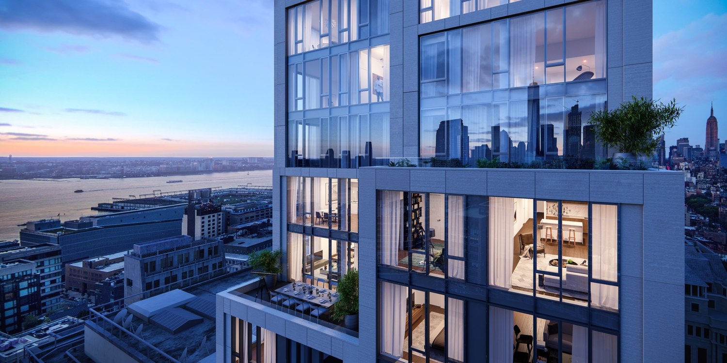 570 Broome Street, Unit 6A Manhattan, NY 10013 - Photo 11 of 17 a view of a balcony with an outdoor seating