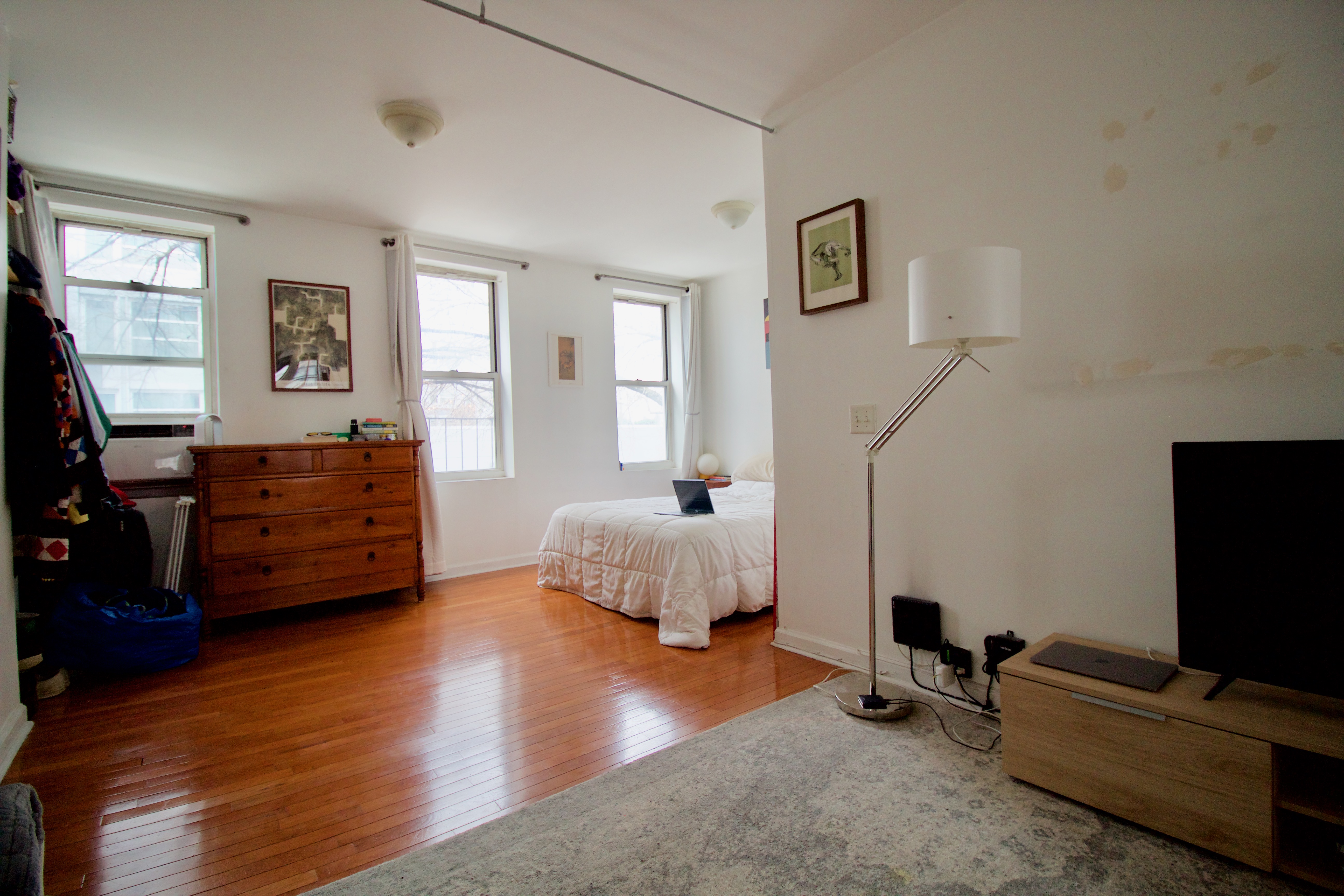 55 Duffield Street, Unit 3 Brooklyn, NY 11201 - Photo 13 of 14 a living room with furniture and a flat screen tv