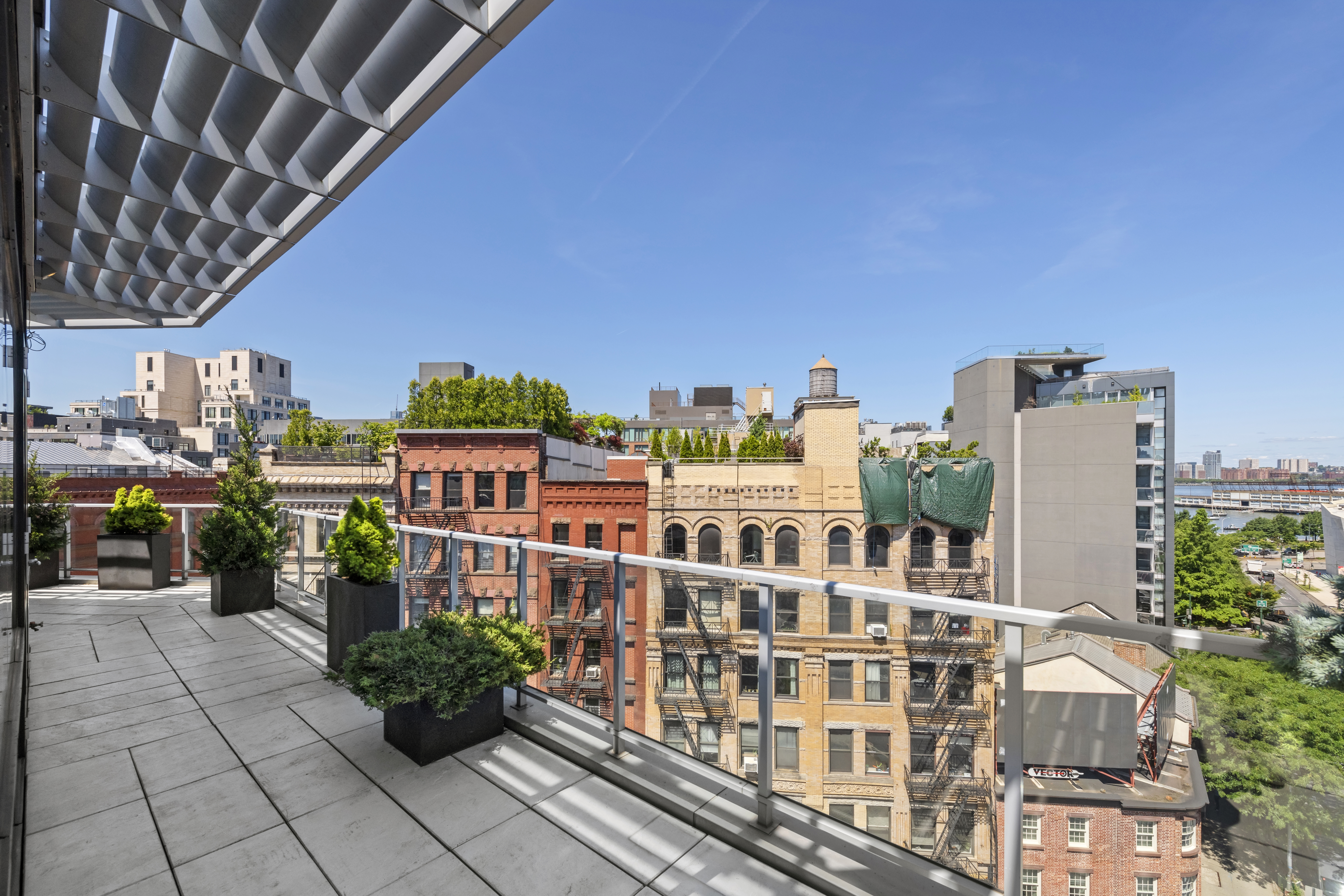 475 Greenwich Street, Unit PHN Manhattan, NY 10013 - Photo 10 of 28 a view of a balcony with chairs