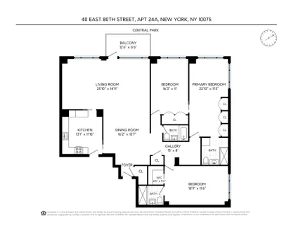 $950,000 | 40 East 80th Street, Unit 24A | Upper East Side