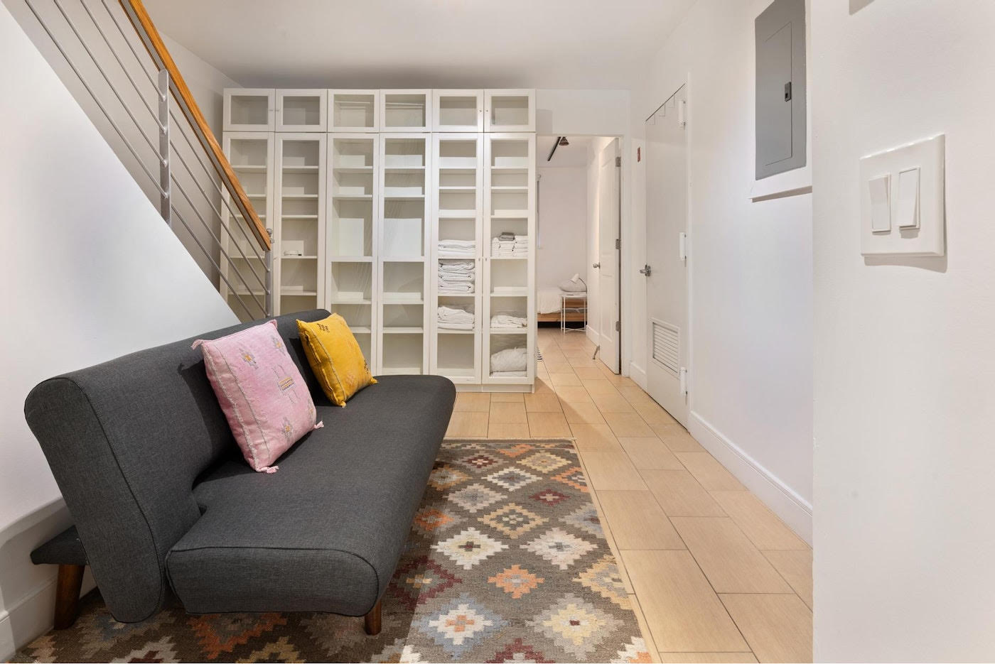 662 Bergen Street, Unit 1A Brooklyn, NY 11238 - Photo 7 of 9 a living room with furniture and a rug