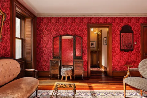 view of living room with furniture and wooden floor