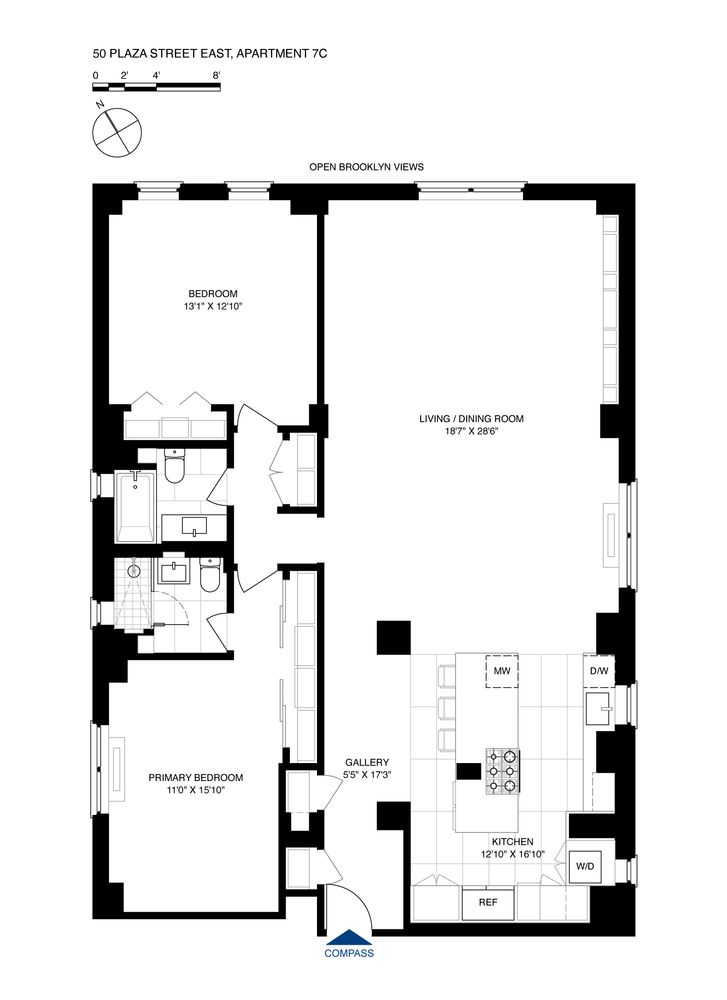 $1,775,000 | 50 Plaza Street East, Unit 7C | Prospect Heights