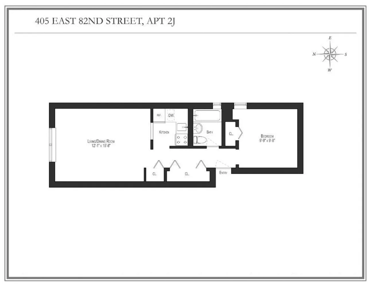 $3,250 | 405 East 82nd Street, Unit 2J | Upper East Side