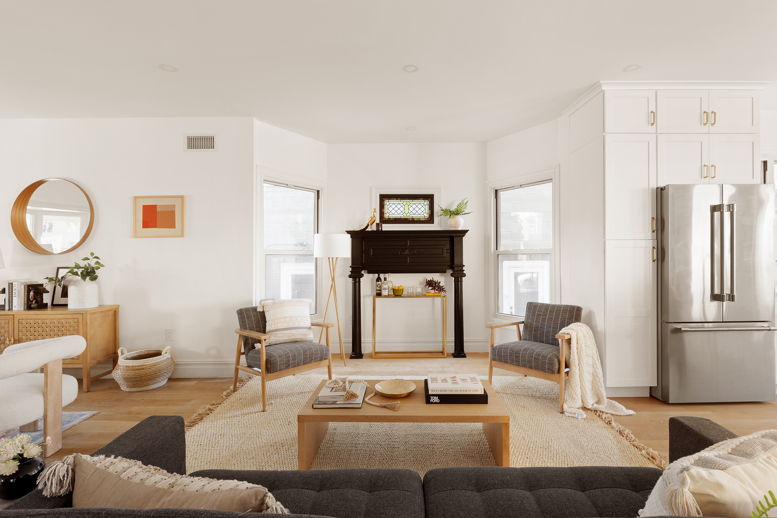 728 Westminster Road, Unit TWNHS Brooklyn, NY 11230 - Photo 5 of 23 a living room with furniture and a fireplace