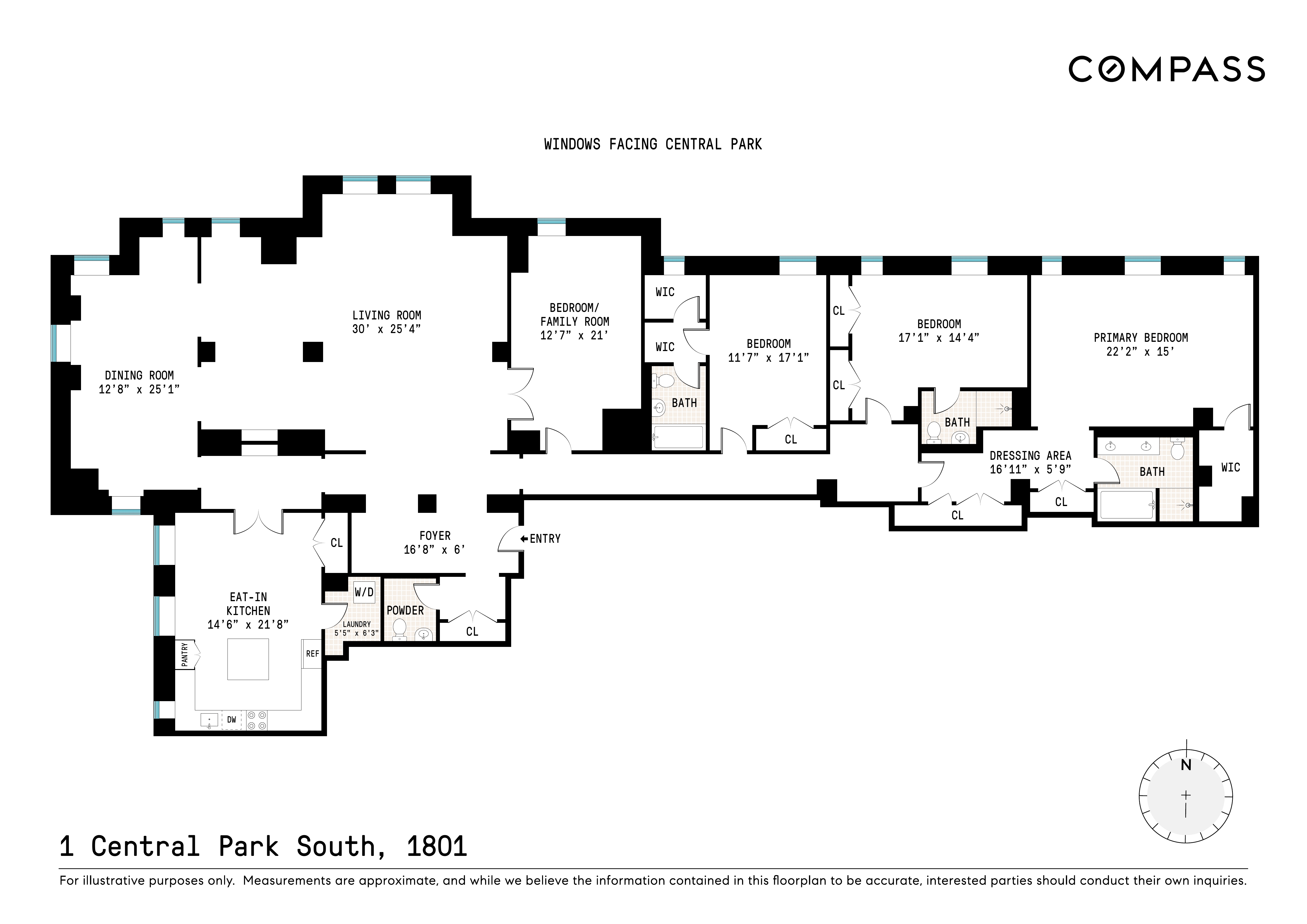 1 Central Park South, Unit 1801/03 Manhattan, NY 10019 - Photo 27 of 27 Gallery Image 27