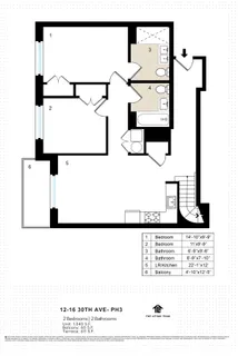 $1,199,000 | 12-16 30th Avenue, Unit PH3 | Astoria