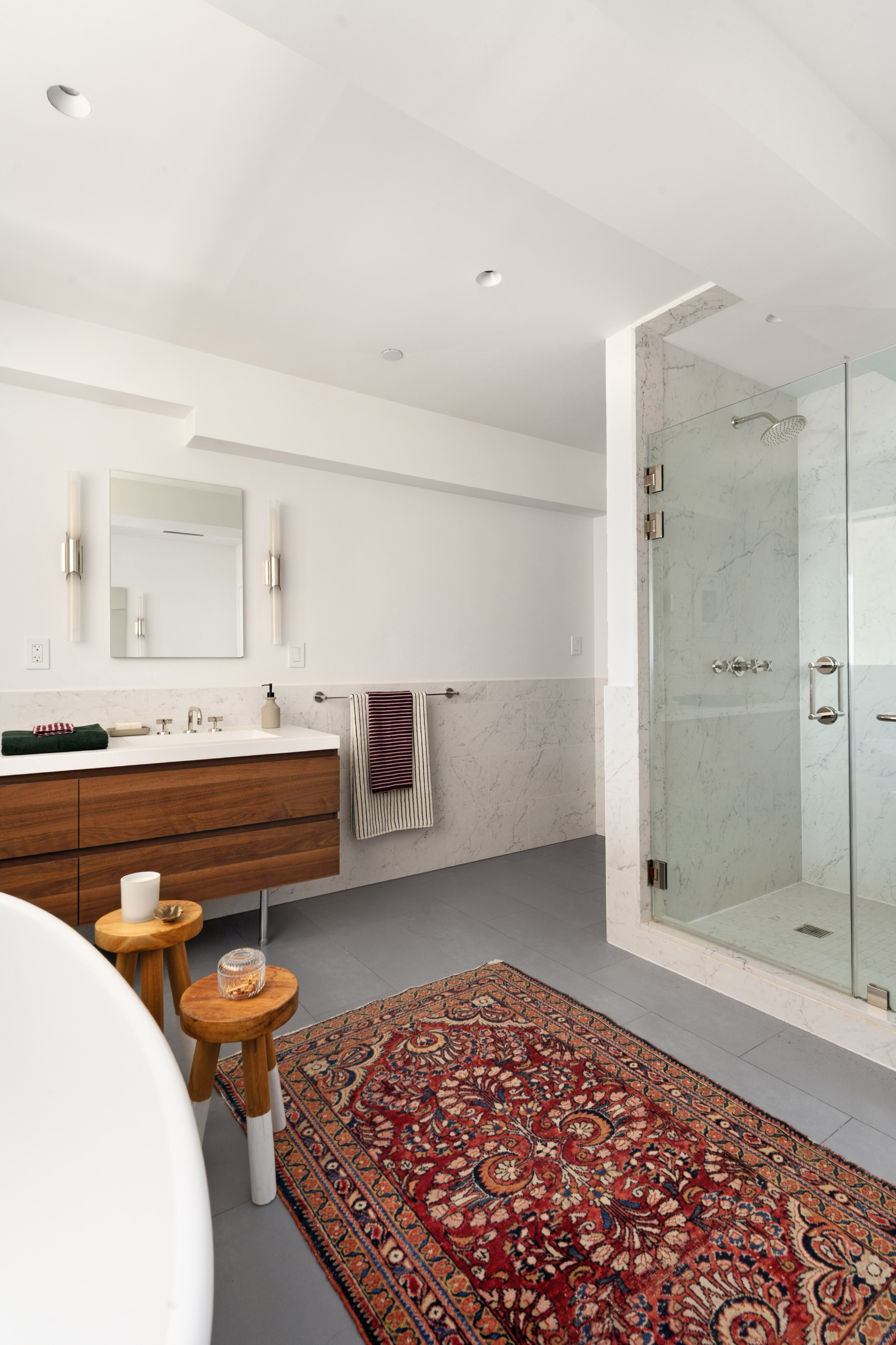 360 Furman Street, Unit 1041/1042 Brooklyn, NY 11201 - Photo 13 of 30 a bathroom with a sink and a mirror