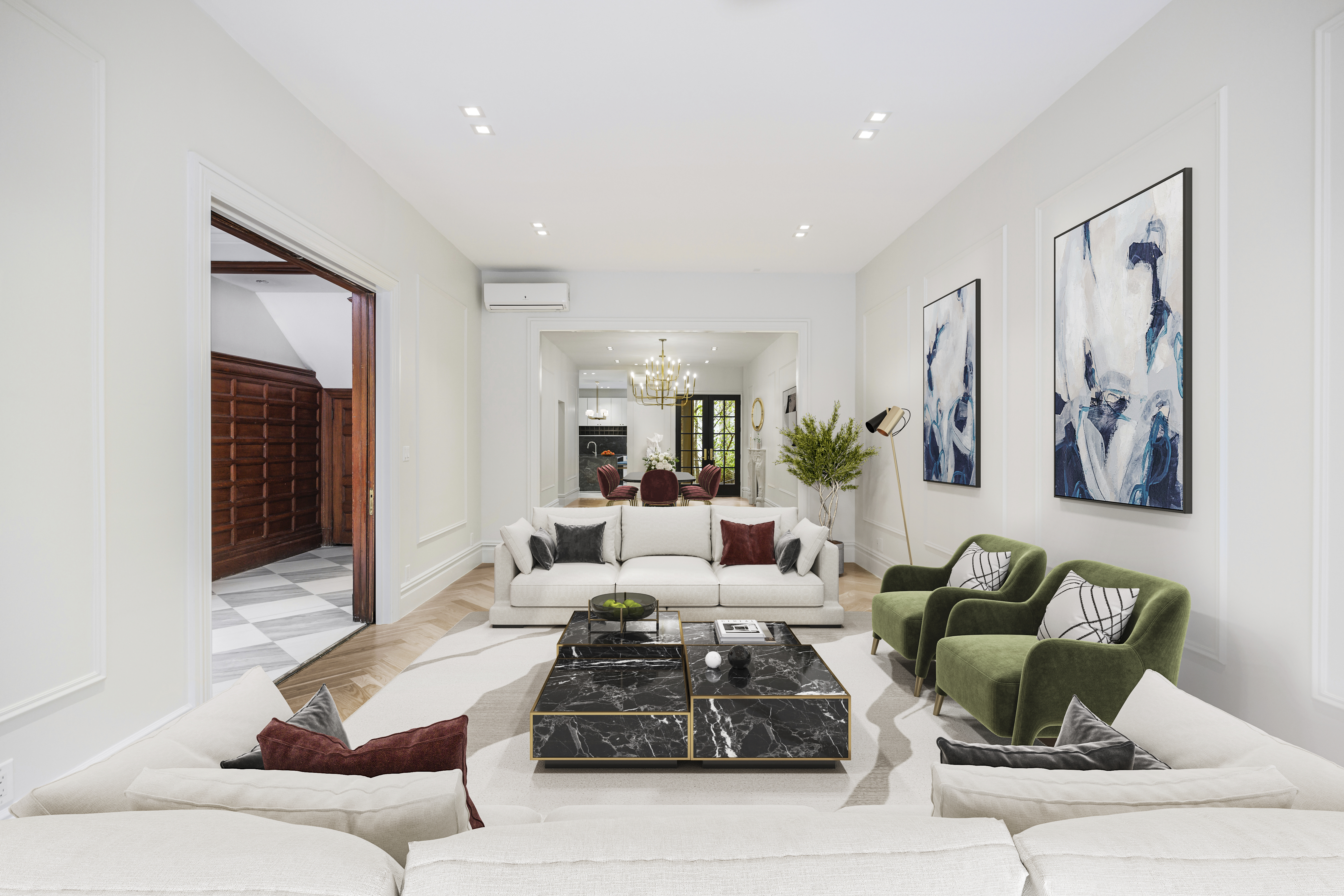 32 Prospect Park West Brooklyn, NY 11215 - Photo 3 of 21 a living room with furniture and wooden floor