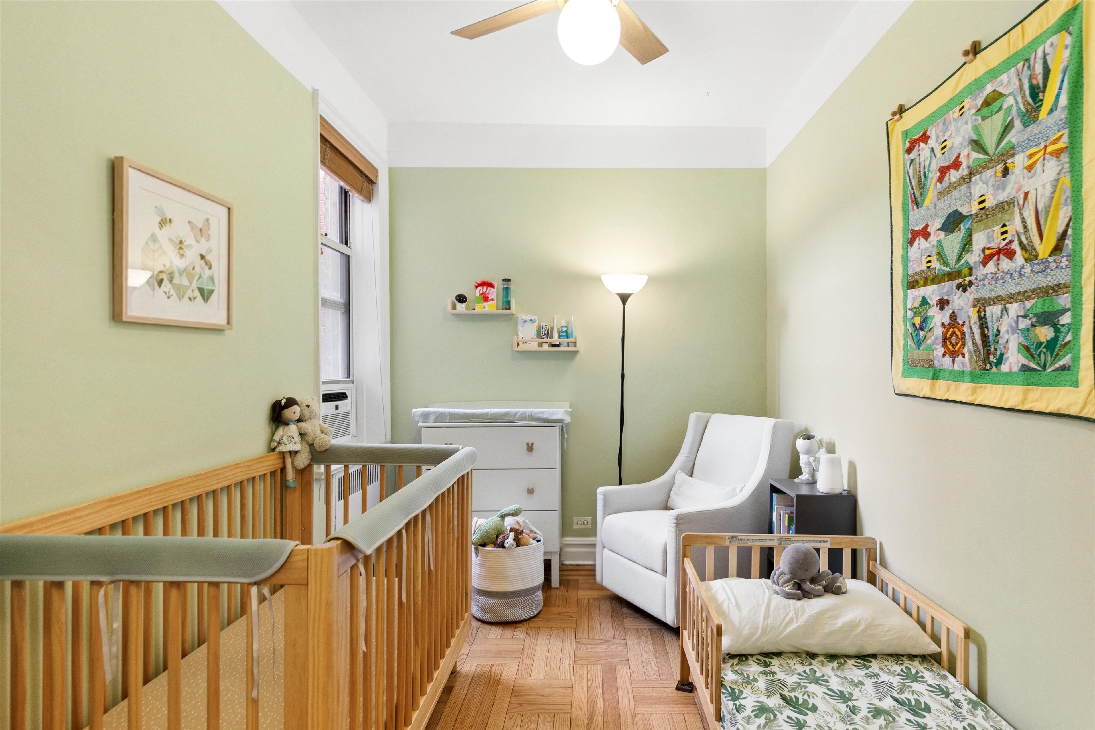 680 West 204th Street, Unit 5F Manhattan, NY 10034 - Photo 6 of 15 a living room with furniture and wooden floor