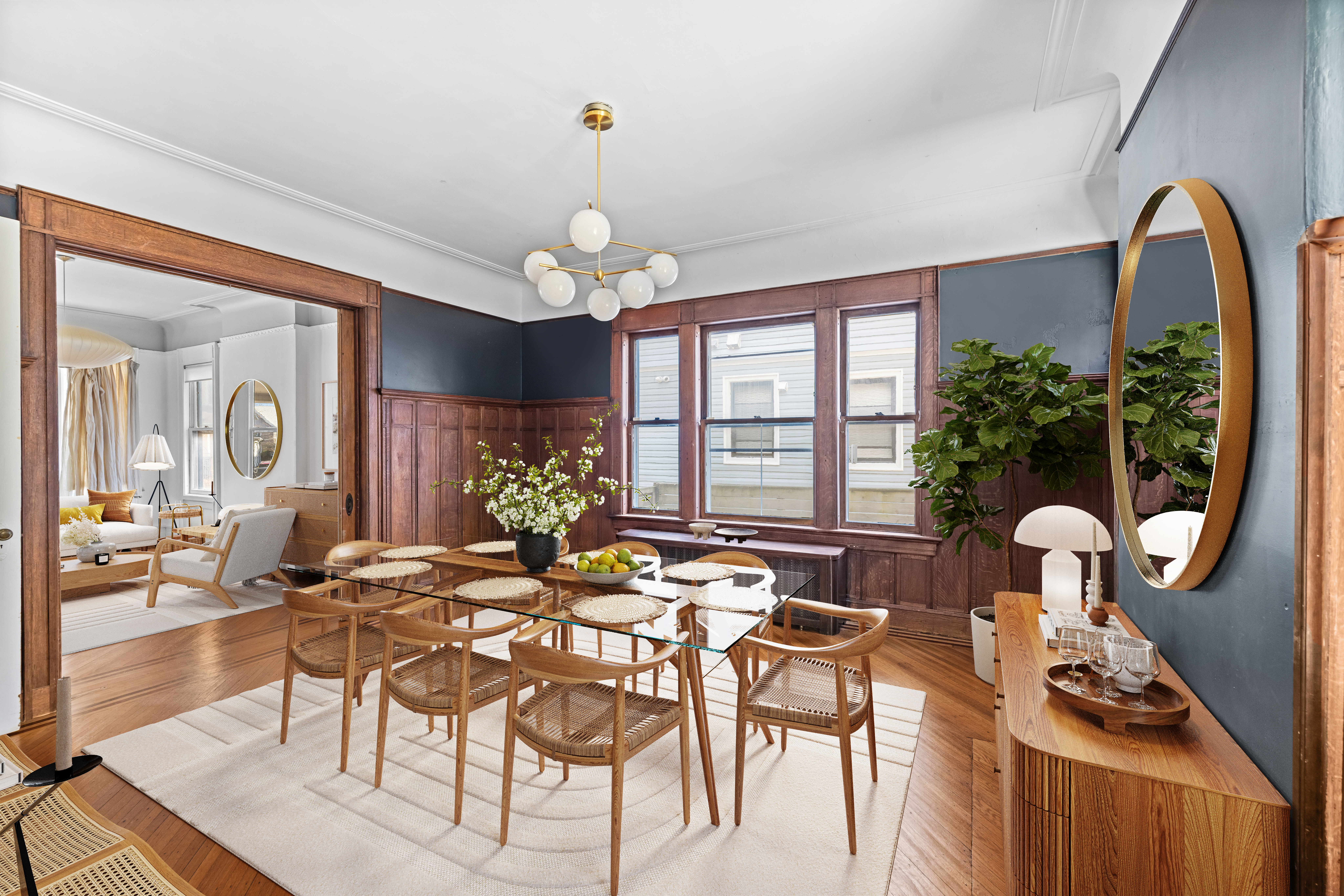 792 East 21st Street Brooklyn, NY 11210 - Photo 3 of 29 a view of a dining room with furniture window and wooden floor