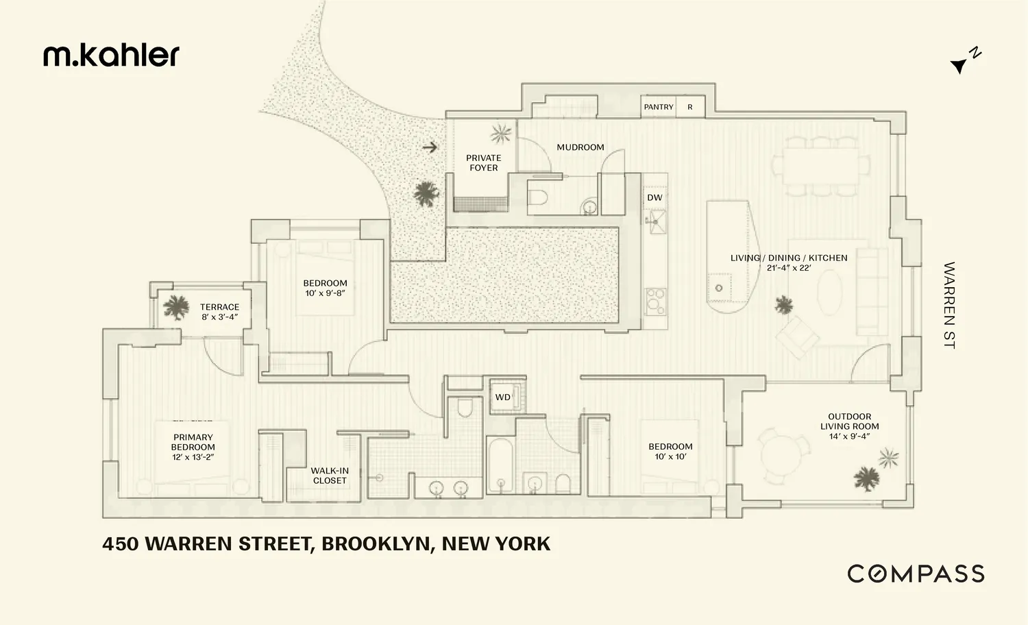 $2,790,000 | 450 Warren Street, Unit 3E | Boerum Hill