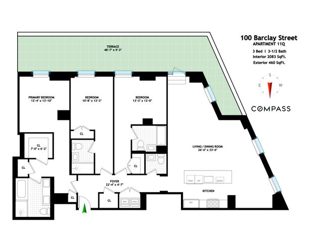 $4,750,000 | 100 Barclay Street, Unit 11Q | TriBeCa