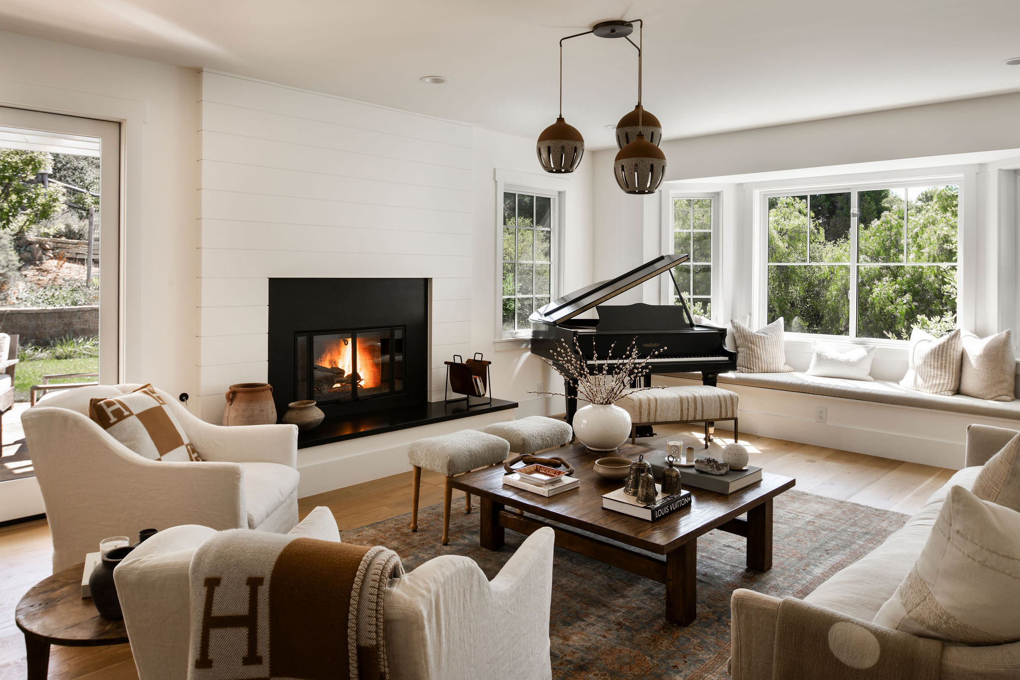 560 Cold Canyon Road Calabasas, CA 91302 - Photo 27 of 84 a living room with furniture fireplace and a large window