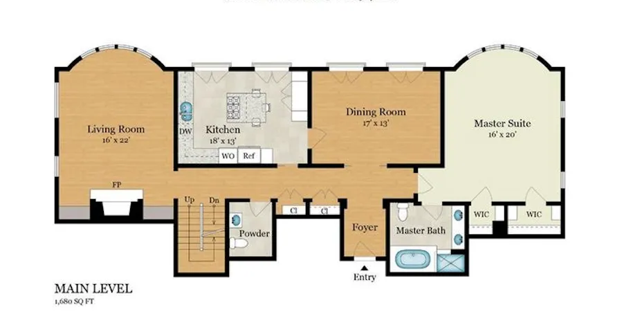 a picture of a floor plan