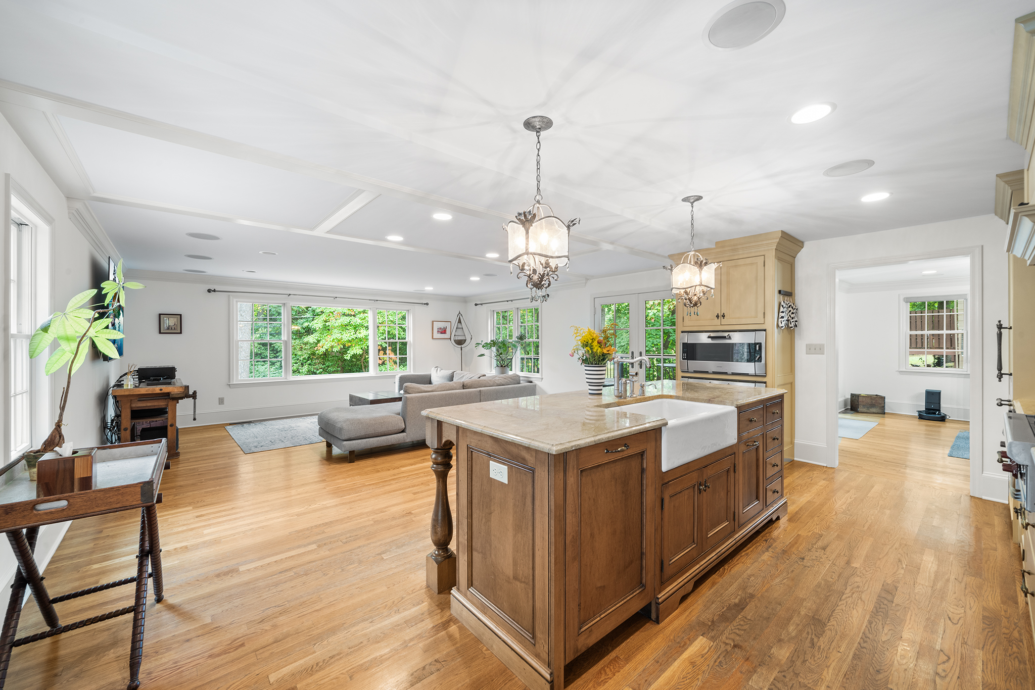 718 Arlington Road Narberth, PA 19072 - Photo 11 of 47 a kitchen with sink stove and wooden floor