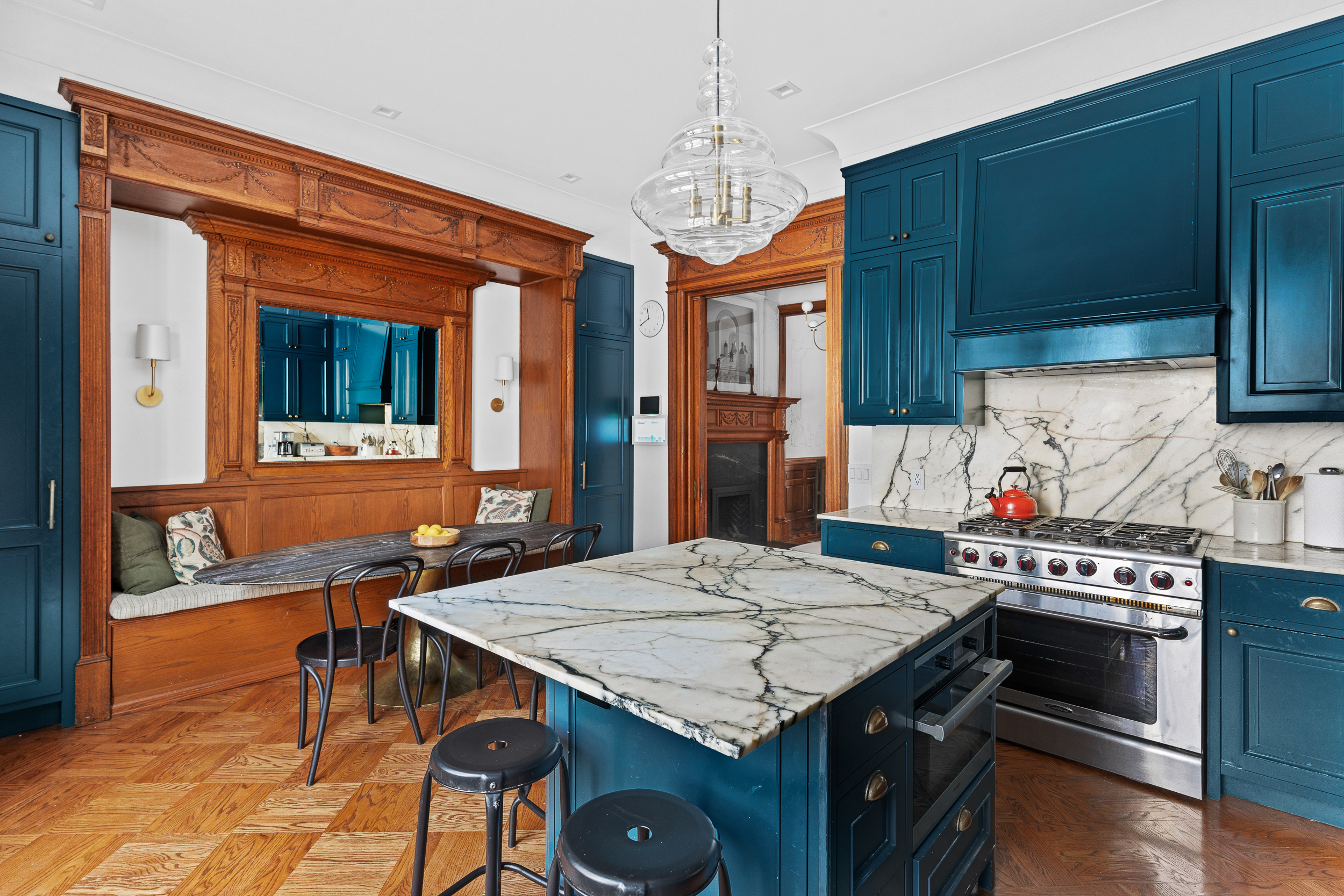 479 4th Street, Unit TRIPLEX Brooklyn, NY 11215 - Photo 4 of 17 a kitchen that has a cabinets a stove and a table