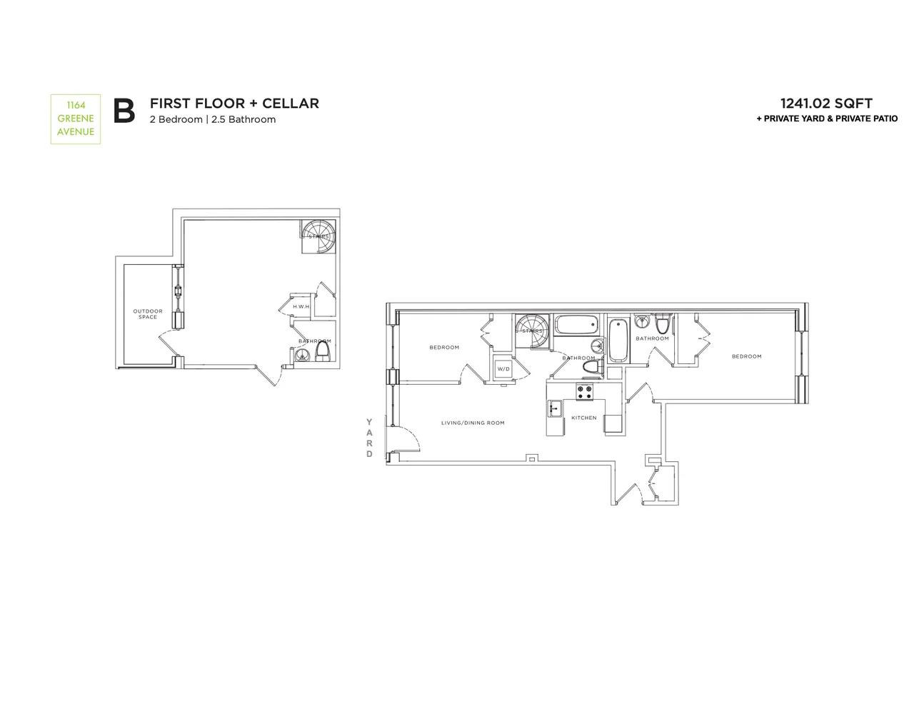 $5,464 | 1164 Greene Avenue, Unit 1B | Bushwick