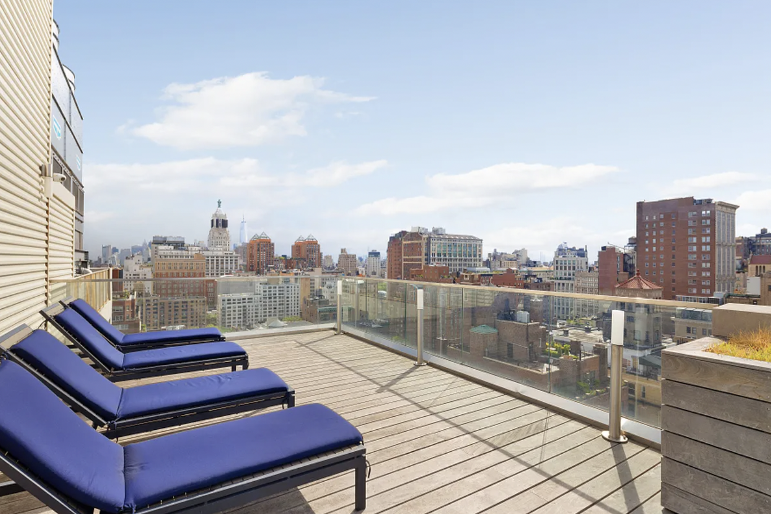 160 East 22nd Street, Unit 4D Manhattan, NY 10010 - Photo 11 of 15 a view of a terrace with wooden floor