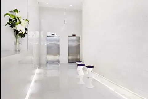 a view of bathroom with a shower