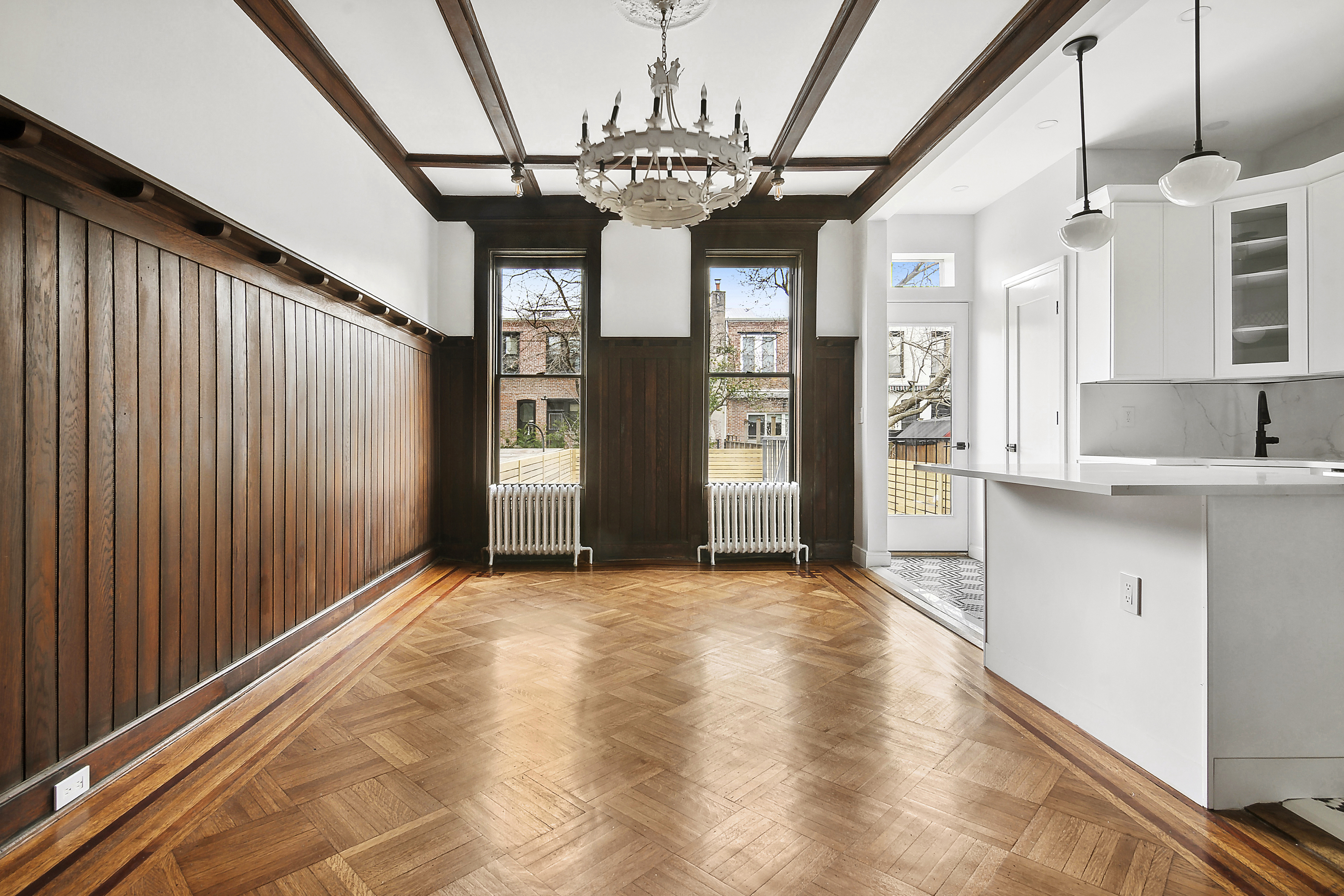 195 Rutland Road Brooklyn, NY 11225 - Photo 9 of 21 a view of a kitchen with a sink and cabinet area