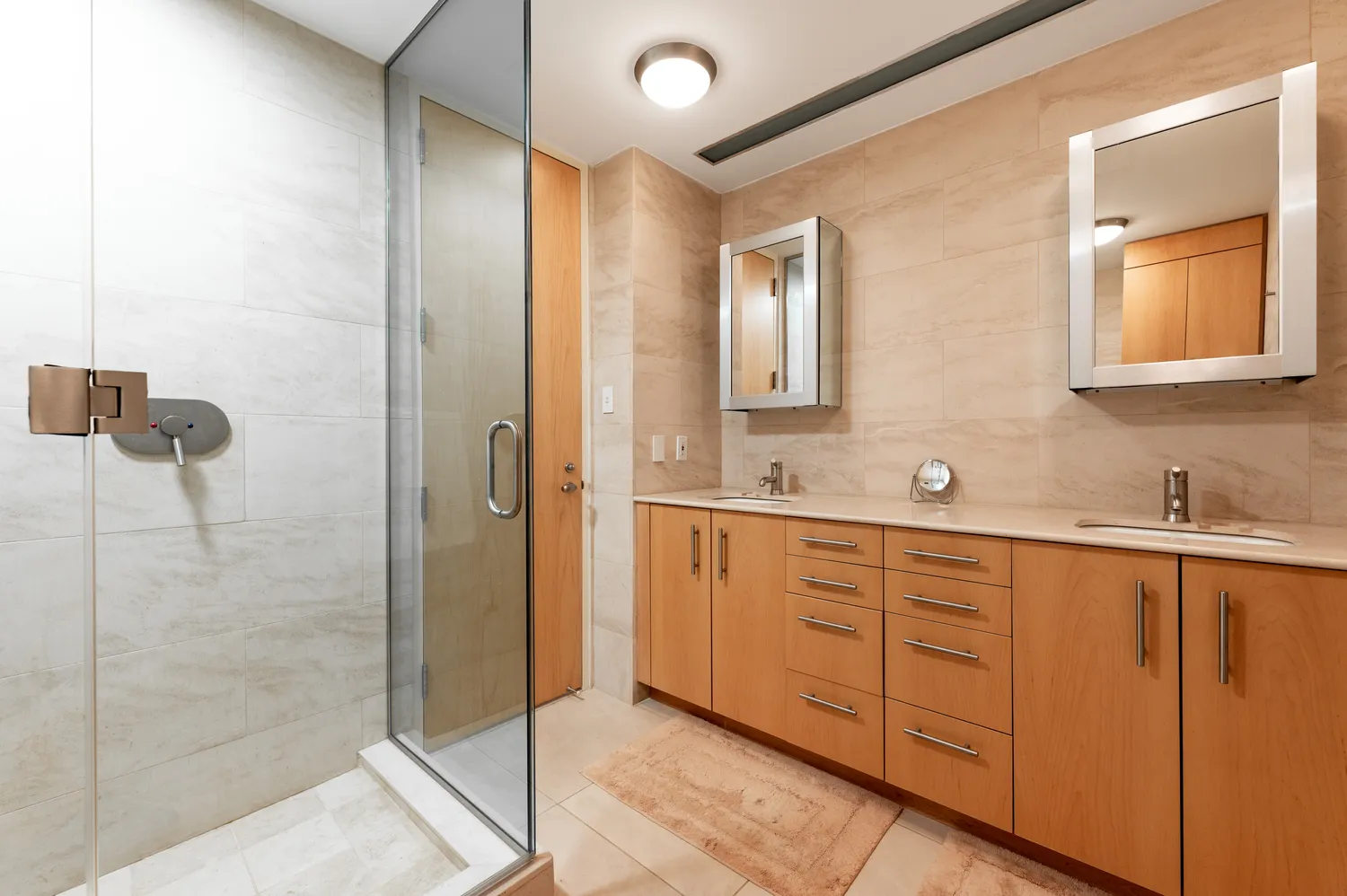 a view of a city with tall buildings