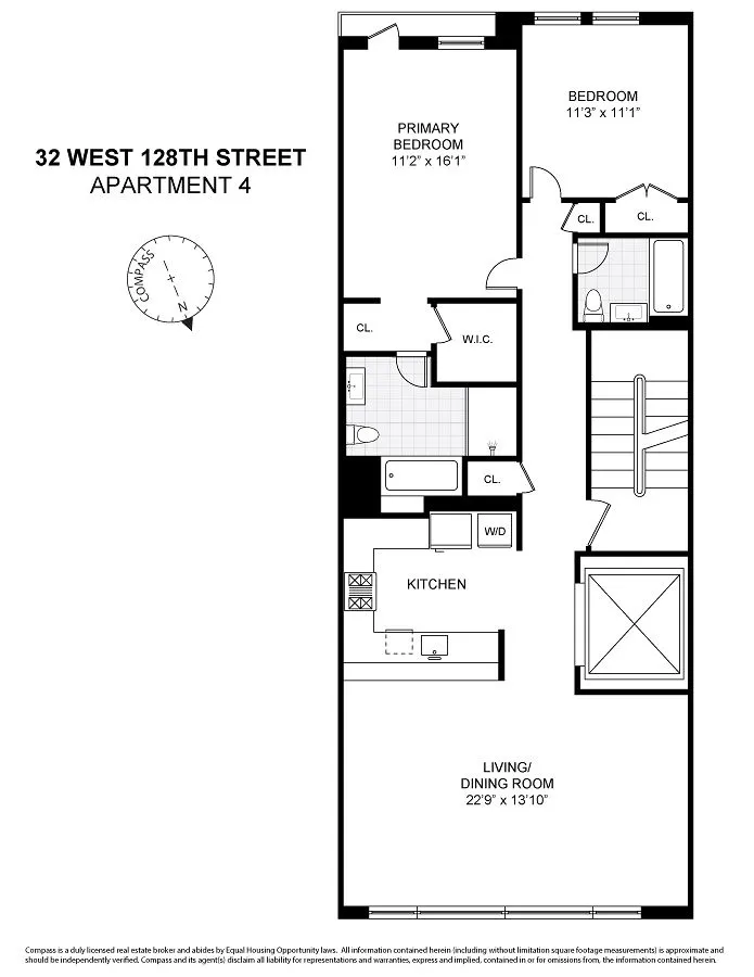 $1,200,000 | 32 West 128th Street, Unit 4 | Central Harlem