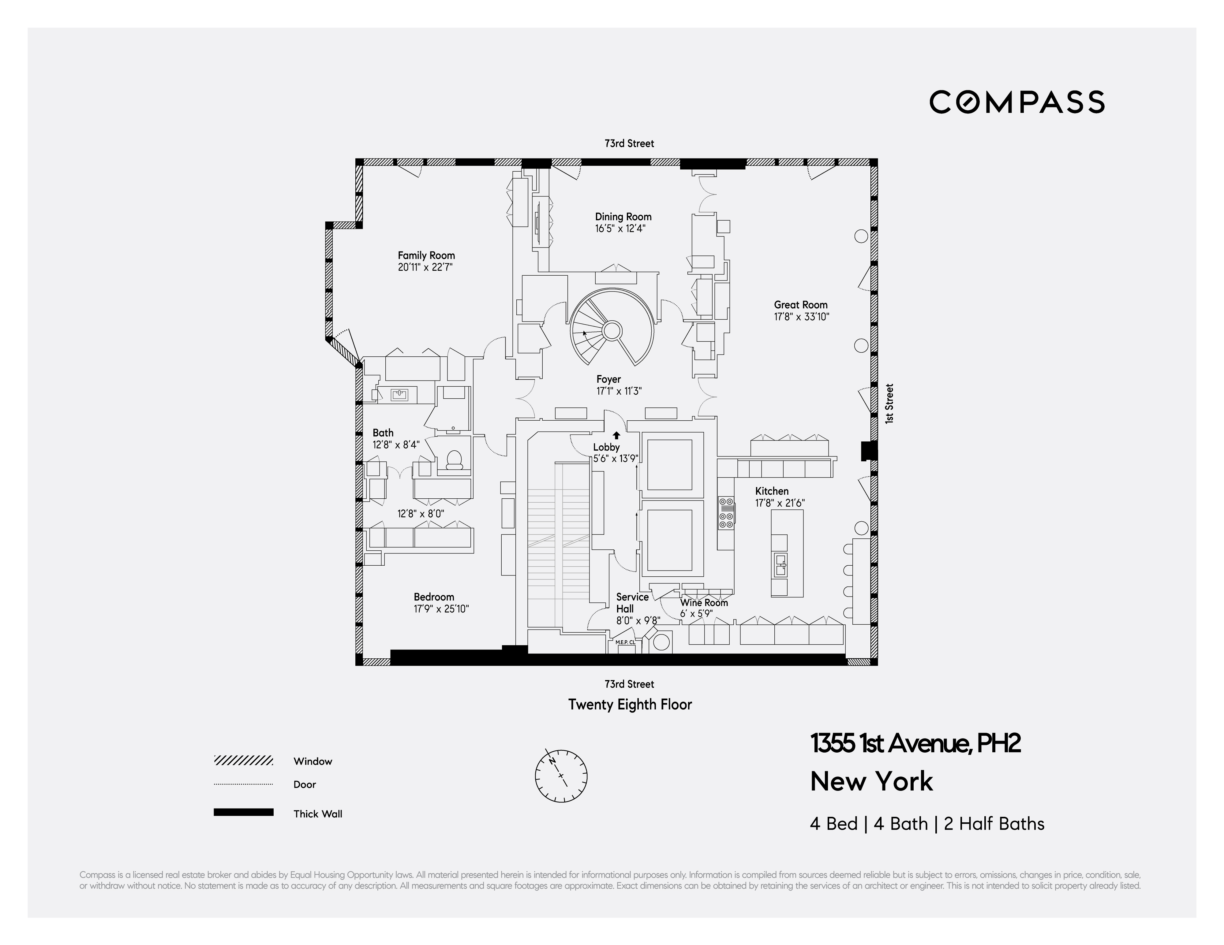 1355 First Avenue PH2 Upper East Side New York NY 10021
